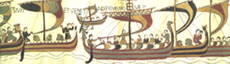 Bayeux Tapestry Normannenschiffe